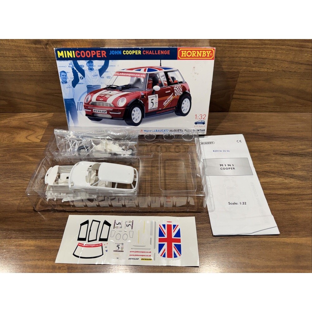 Hornby K2011 John Cooper Challenge Mini Cooper 1:32 Model Starter Kit